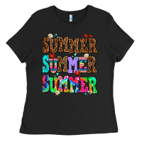 Black summer summer summer Ladies Tee - AdoDesignShop