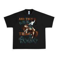 Black and they call the thing rodeo cowboy Urban Heavy Tee - MaliasSmallBusiness