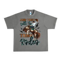 Tornado and they call the thing rodeo cowboy Urban Heavy Tee - MaliasSmallBusiness