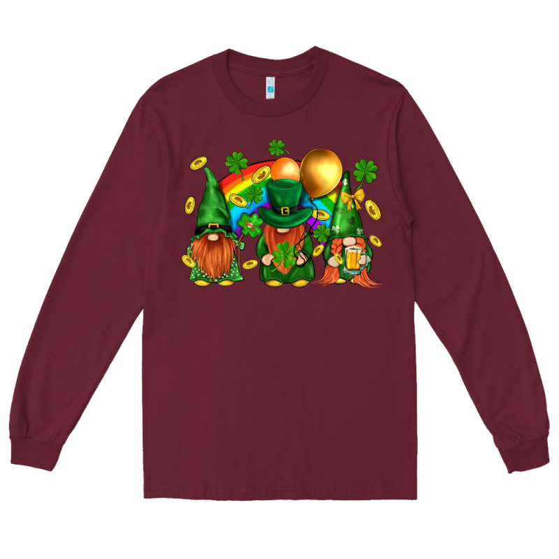 St. Patricks  Gnomies With Rainbow Long Sleeve Tee by BundleAndBundleShop | Teevron