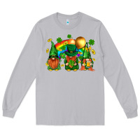 Moon Dust st. patricks  gnomies with rainbow Long Sleeve Tee - BundleAndBundleShop