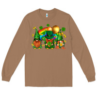 Toasted Coconut st. patricks  gnomies with rainbow Long Sleeve Tee - BundleAndBundleShop