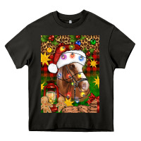 Christmas Horse Heavy Core Tee | Teevron