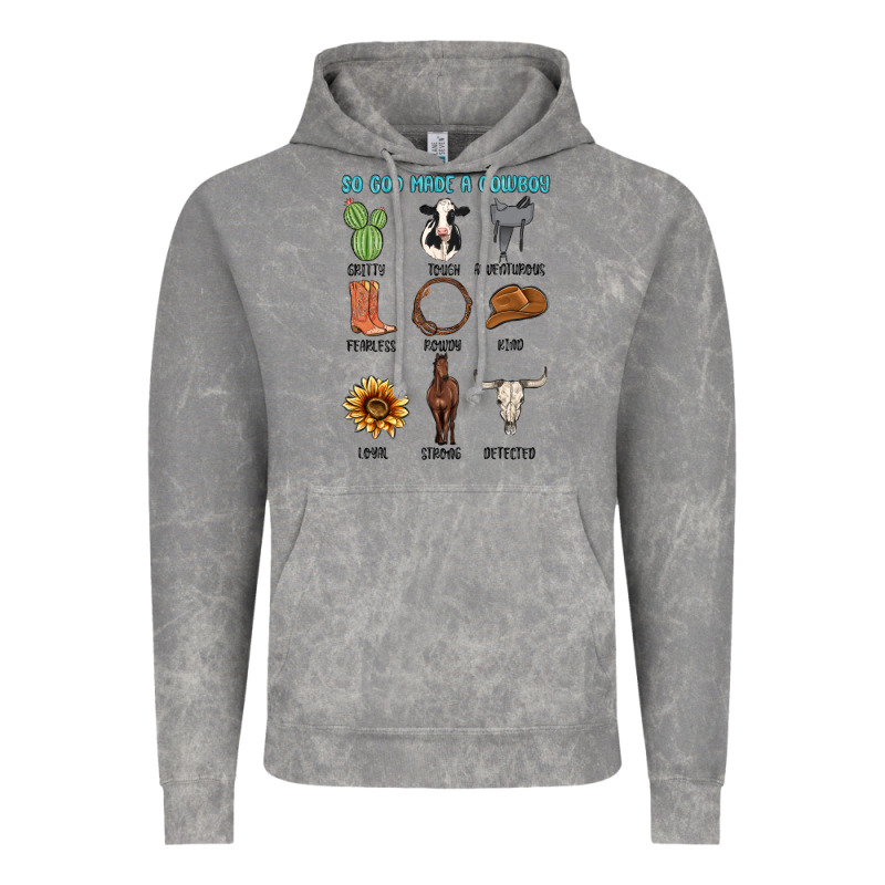 So God Made A Cowboy Vintage Hoodie by MaliasSmallBusiness | Teevron