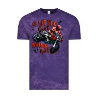 Cloud Purple a little dirt never hurt dirt bike Vintage Tee - MaliasSmallBusiness