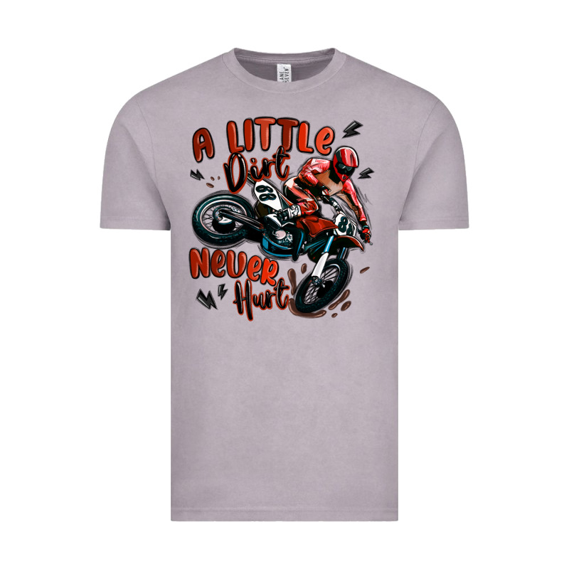 A Little Dirt Never Hurt Dirt Bike Vintage Tee by MaliasSmallBusiness | Teevron