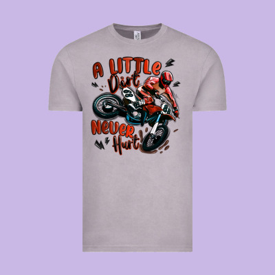 A Little Dirt Never Hurt Dirt Bike Vintage Tee Designed By Maliassmallbusiness