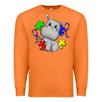Carrot autism hippopotamus Premium Sweatshirt - CowGirlArtShop