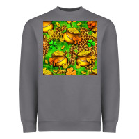 Storm St. Patrick's pot of gold seamless pattern Heavyweight Sweatshirt - BundleAndBundleShop