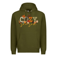 Army Green cozy season Premium Hoodie - CowGirlArtShop