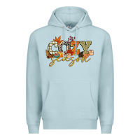 Blue Mist cozy season Premium Hoodie - CowGirlArtShop