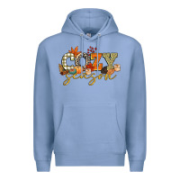 Colony Blue cozy season Premium Hoodie - CowGirlArtShop