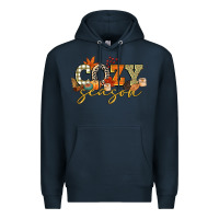 Navy cozy season Premium Hoodie - CowGirlArtShop