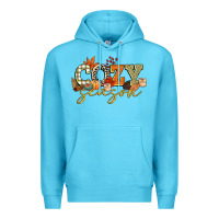 Ocean Blue cozy season Premium Hoodie - CowGirlArtShop