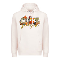Pale Pink cozy season Premium Hoodie - CowGirlArtShop
