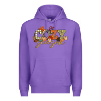 Purple cozy season Premium Hoodie - CowGirlArtShop