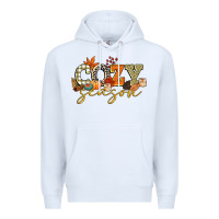White cozy season Premium Hoodie - CowGirlArtShop