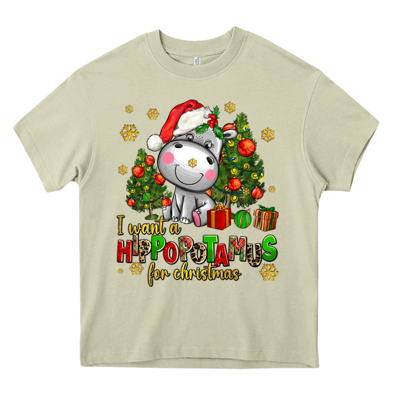I Want A Hippopotamus For Christmas Heavy Core Tee by AdoDesignShop | Teevron