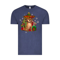 Vintage Denim Chihuahua Christmas Vintage Tee - JahusDesignShop