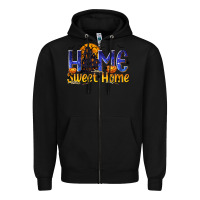 Black Home Sweet Home Zipper Hoodie - texasbilliewilder