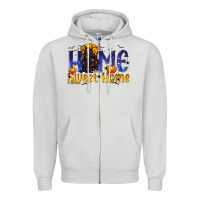Dove Grey Home Sweet Home Zipper Hoodie - texasbilliewilder