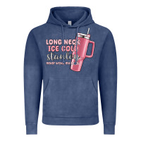 Vintage Denim long neck ice cold stanley never broke my heart Vintage Hoodie - MaliasSmallBusiness