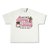 Pistachio give me coffee jesus Urban Heavy Tee - MaliasSmallBusiness