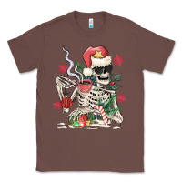 Chestnut skeleton santa Classic Tee - MaliasSmallBusiness