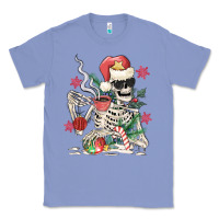Colony Blue skeleton santa Classic Tee - MaliasSmallBusiness