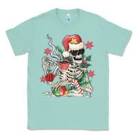 Seafoam skeleton santa Classic Tee - MaliasSmallBusiness