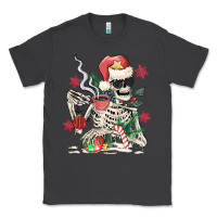 Smoke skeleton santa Classic Tee - MaliasSmallBusiness