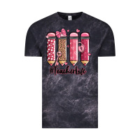Cloud Black valentine's day teacher life pencils Vintage Tee - MaliasSmallBusiness