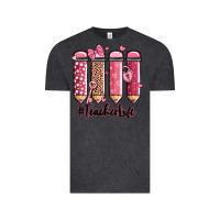 Vintage Black valentine's day teacher life pencils Vintage Tee - MaliasSmallBusiness