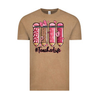 Vintage Coffee valentine's day teacher life pencils Vintage Tee - MaliasSmallBusiness