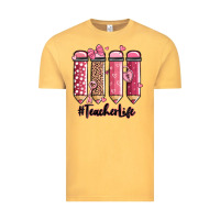 Vintage Mustard valentine's day teacher life pencils Vintage Tee - MaliasSmallBusiness