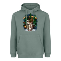 Sage let it snow Heavyweight Hoodie - CowGirlArtShop