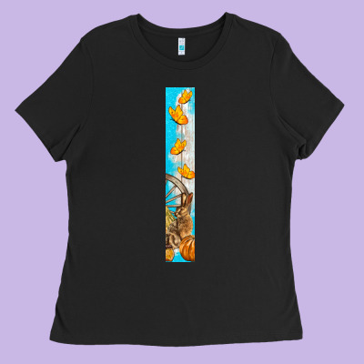 Butterfly Fall Ladies Tee Designed By Bundleandbundleshop