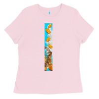 Bubblegum Pink butterfly fall Ladies Tee - BundleAndBundleShop