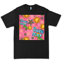 Black summer time of the sun seamless pattern Premium Tee - BundleAndBundleShop