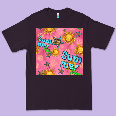 Summer Time Of The Sun Seamless Pattern Premium Tee Designed By Bundleandbundleshop