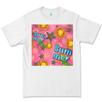 White summer time of the sun seamless pattern Premium Tee - BundleAndBundleShop