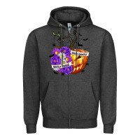 Charcoal Heather Sorta Sweet Sorta Spooky Zipper Hoodie - texasbilliewilder