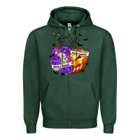 Sports Green Sorta Sweet Sorta Spooky Zipper Hoodie - texasbilliewilder