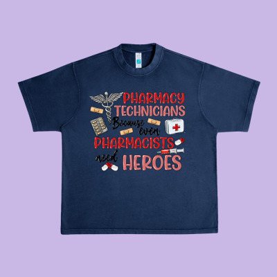 Pharmacy Technicians Urban Heavy Tee Designed By Maliassmallbusiness