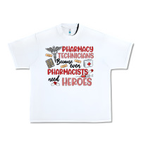 White pharmacy technicians Urban Heavy Tee - MaliasSmallBusiness