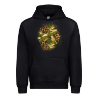 Black camouflage and leopard patch  4 Urban Hoodie - BundleAndBundleShop