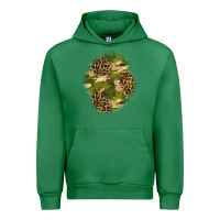 Emerald camouflage and leopard patch  4 Urban Hoodie - BundleAndBundleShop
