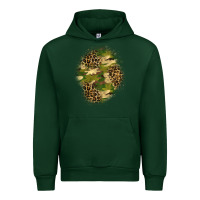 Foreset Green camouflage and leopard patch  4 Urban Hoodie - BundleAndBundleShop
