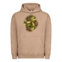Pigment Burro camouflage and leopard patch  4 Urban Hoodie - BundleAndBundleShop