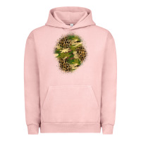 Pigment Salmon camouflage and leopard patch  4 Urban Hoodie - BundleAndBundleShop